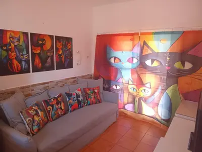 Zona de estar de Casita de Gatas OLIA