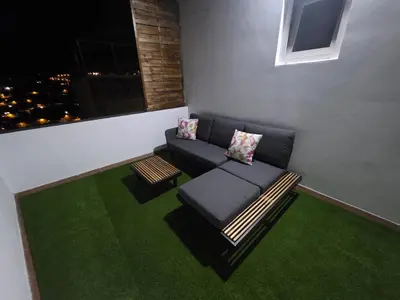 Zona de estar de El balcón de San Nicolás