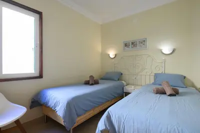 Cama o camas de una habitación en Sol y Dunas