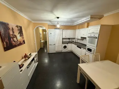 Una cocina o zona de cocina en Apartment right on the beach