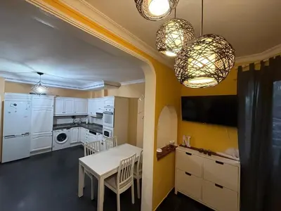 Una cocina o zona de cocina en Apartment right on the beach