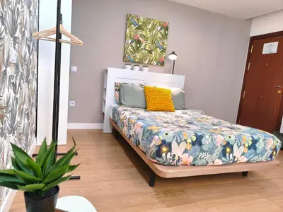 Cama o camas de una habitación en Casa Canteras Don Carlos