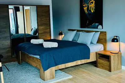 Cama o camas de una habitación en Finca Elipha Gran Canaria