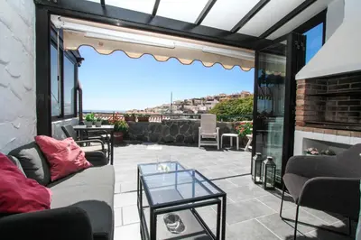 Zona de estar de Los Canarios Oasis & Pool by Canarias Prime Homes