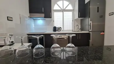 Una cocina o zona de cocina en Holidays or work 3 bedrooms 90 M2 TERRACE AC