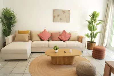Zona de estar de Pura Vida by Maspalomas Holiday Villas