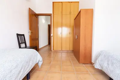 Cama o camas de una habitación en Bungalow Betancuria 16 by Homestaygrancanaria