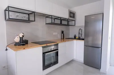 Una cocina o zona de cocina en SOY Puerto Rico Ocean View