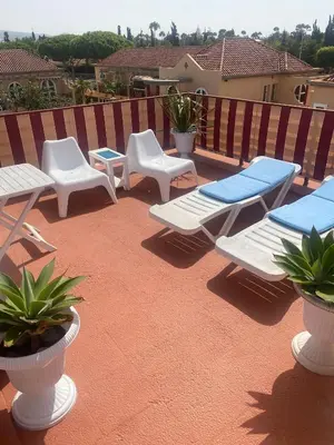 Un balcón o terraza de Weisshorn Bungalow B