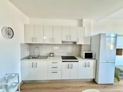 Una cocina o zona de cocina en Brisas de Sardina