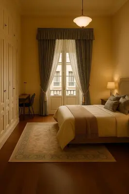 Cama o camas de una habitación en Hacienda Clara Santiago