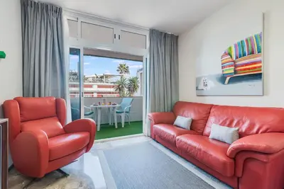 Zona de estar de Golden Beach Luxury Las Canteras