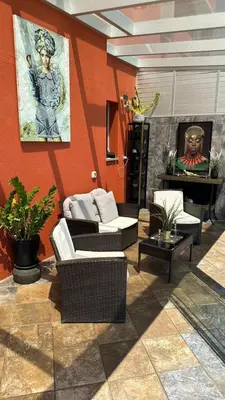 Zona de estar de Salobre Villa Crono