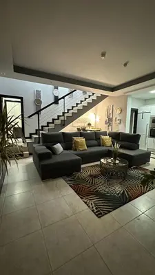 Zona de estar de Salobre Villa Crono