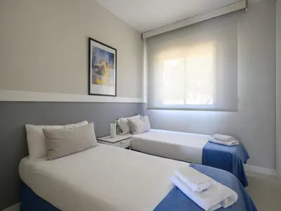 Cama o camas de una habitación en Duplex in Meloneras near Maspalomas Beach