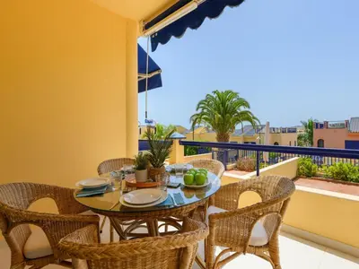 Un balcón o terraza de Duplex in Meloneras near Maspalomas Beach