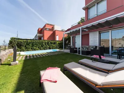 Zona de estar de Villa in Salobre Golf with Private Pool