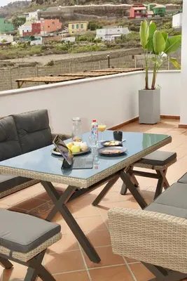 Un balcón o terraza de Hacienda Adejo