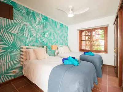 Cama o camas de una habitación en Chalet in Maspalomas with Heated Pool