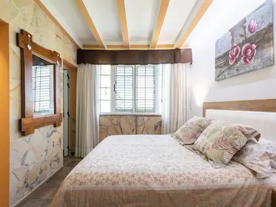 Cama o camas de una habitación en Villa in Maspalomas with Heated Pool & Sports
