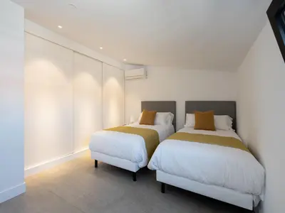 Cama o camas de una habitación en Chalet in Maspalomas with Heated Pool