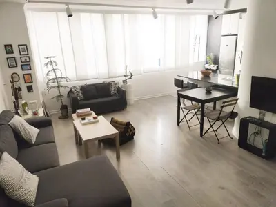 Una televisión o centro de entretenimiento en Apartment in Playa de Las Canteras, Playa Chica