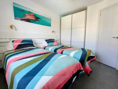 Cama o camas de una habitación en Blue DAY by CASAS COCODRILO