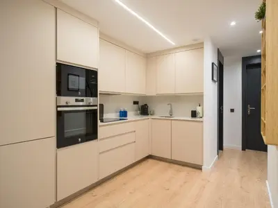 Una cocina o zona de cocina en Moderno apartamento cerca playa Las Canteras D1D