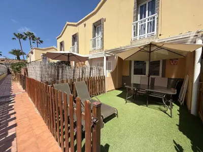 Un patio o zona al aire libre en 913 Green Oasis Club, near Meloneras