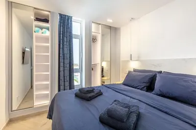 Cama o camas de una habitación en Barbados Ocean View