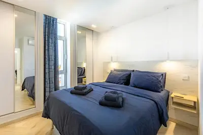 Cama o camas de una habitación en Barbados Ocean View