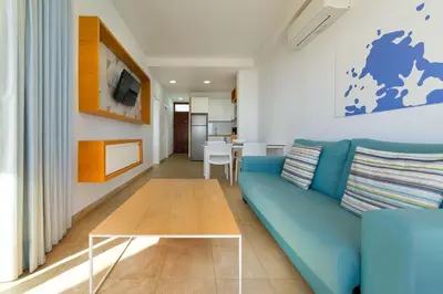 Zona de estar de Salt Apartments Reina Sol