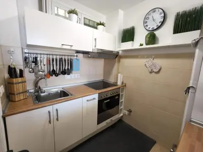 Una cocina o zona de cocina en Sky view and sunny by CASAS COCODRILO
