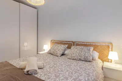 Cama o camas de una habitación en Apartamento Arimar Sunset