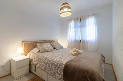 Cama o camas de una habitación en Apartamento Arimar Sunset