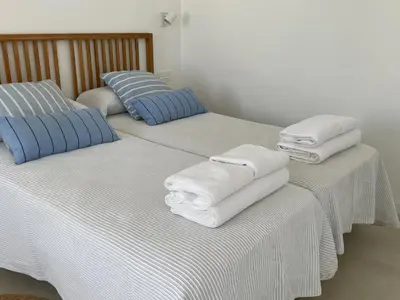 Cama o camas de una habitación en Great Ocean Views