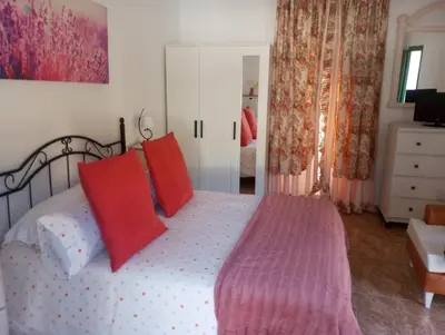 Cama o camas de una habitación en Chalet Barranco Hondo Agaete
