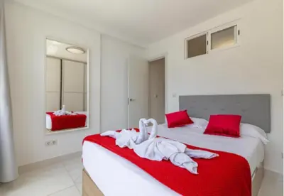 Cama o camas de una habitación en AH - Rayito II - Confort y diseño bajo el sol de Maspalomas