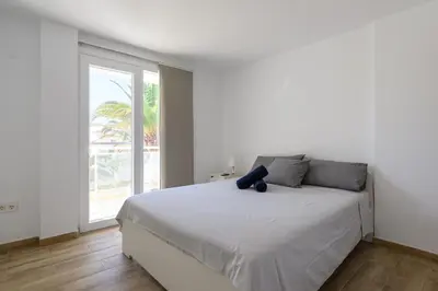 Cama o camas de una habitación en Chalet Sol y Beach