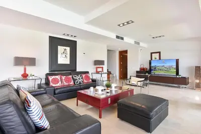 Zona de estar de Salobre Villa 3 by Villagrancanaria