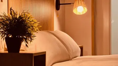 Cama o camas de una habitación en Click&Guest - Modern and Luxury Flat in Telde