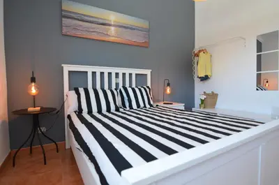 Cama o camas de una habitación en Villa Vargas Paraiso