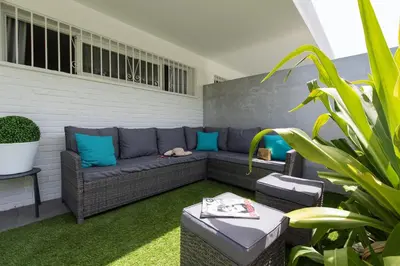 Zona de estar de Bungalow San Agustin ET1 by Villagrancanaria