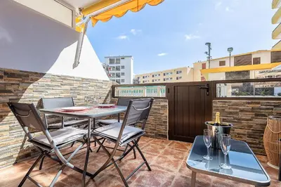 Un balcón o terraza de Twilight Dreams - Design apartment pool beach Playa del Ingles FKK friendly