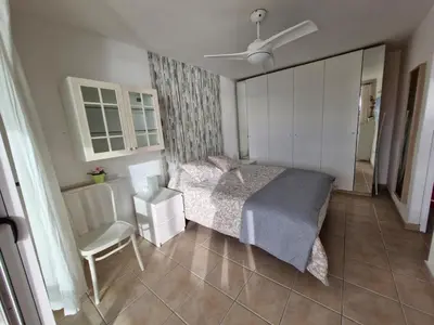 Cama o camas de una habitación en Doñana - apartamento en la playa con impresionantes vistas al mar