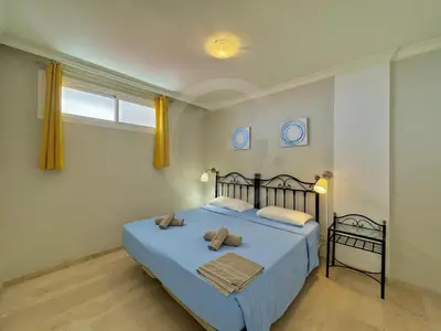 Cama o camas de una habitación en Mogán harbor apartment