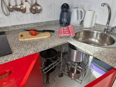 Una cocina o zona de cocina en Costa Alegre 1 sea view and beach