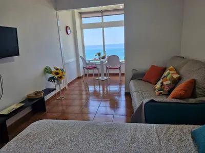 Zona de estar de Costa Alegre 1 sea view and beach