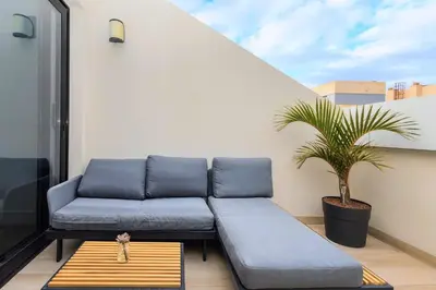 Zona de estar de 3BR Portview Luxury Penthouse & Terrace