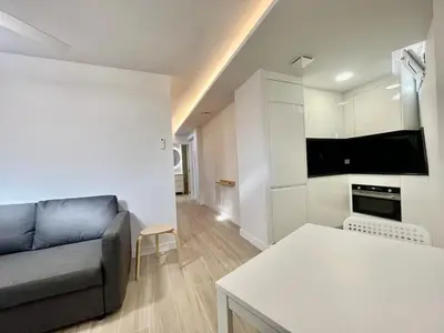 Una televisión o centro de entretenimiento en Apartment in Taliarte